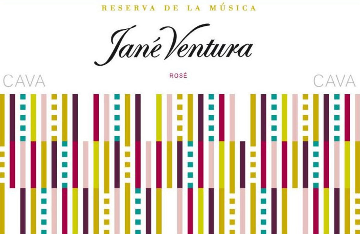 Jane Ventura Reserva de la Musica Brut Rosado Cava 2011 Front Label