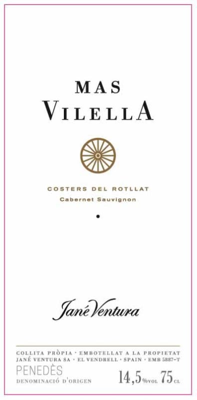Jane Ventura Mas Vilella 2009 Front Label