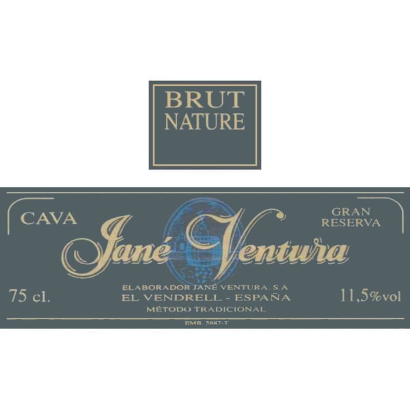 Jane Ventura Gran Reserva Brut Nature Cava 2001 Front Label