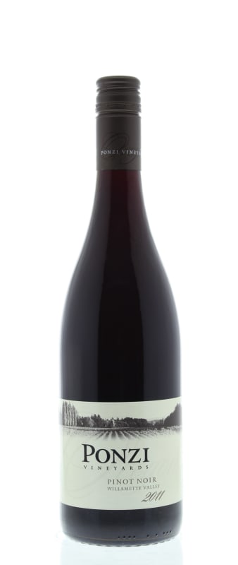 Ponzi Willamette Valley Pinot Noir 2011 Front Bottle Shot