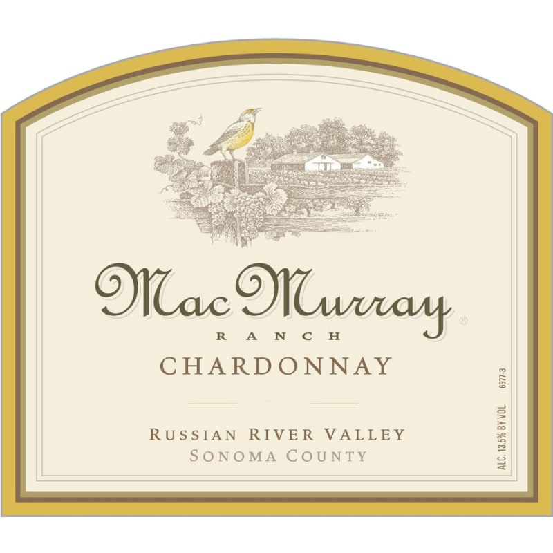 MacMurray Ranch Russian River Chardonnay 2012 Front Label