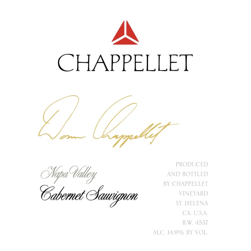 Chappellet Signature Cabernet Sauvignon 2011 Front Label