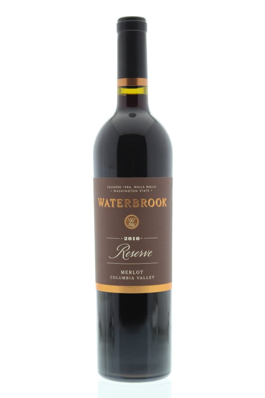 Waterbrook Reserve Merlot 2010 Front Bottle Shot