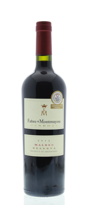 Fabre Montmayou Reserva Malbec 2012 Front Bottle Shot