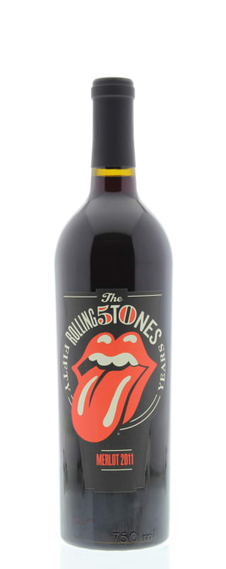 Wines That Rock Rolling Stones Forty Licks Merlot 2011 Front Bottle Shot