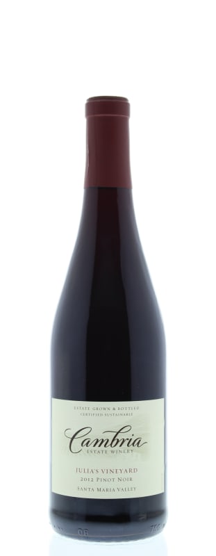 Cambria Julia's Vineyard Pinot Noir 2012 Front Bottle Shot