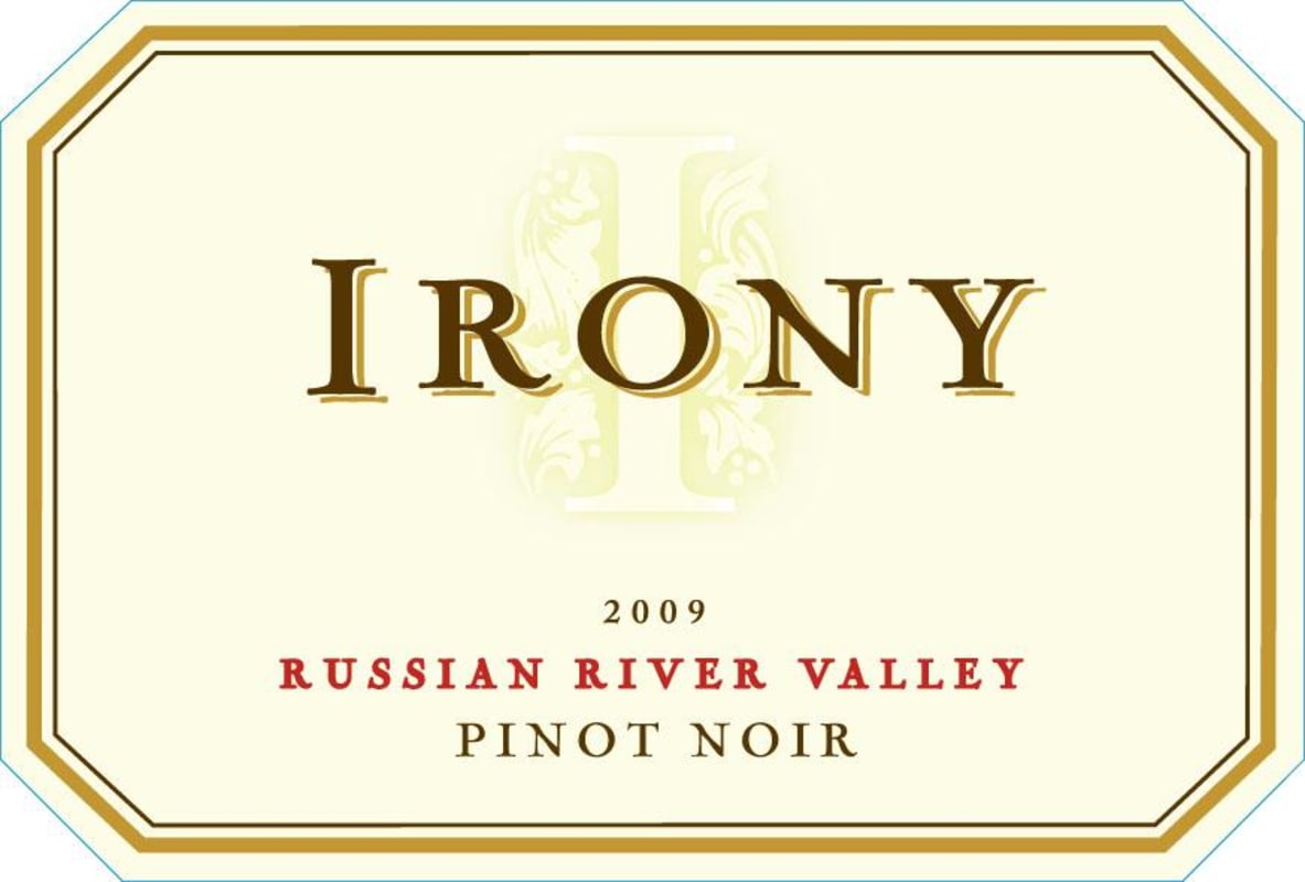 Irony Russian River Valley Pinot Noir 2009 Front Label