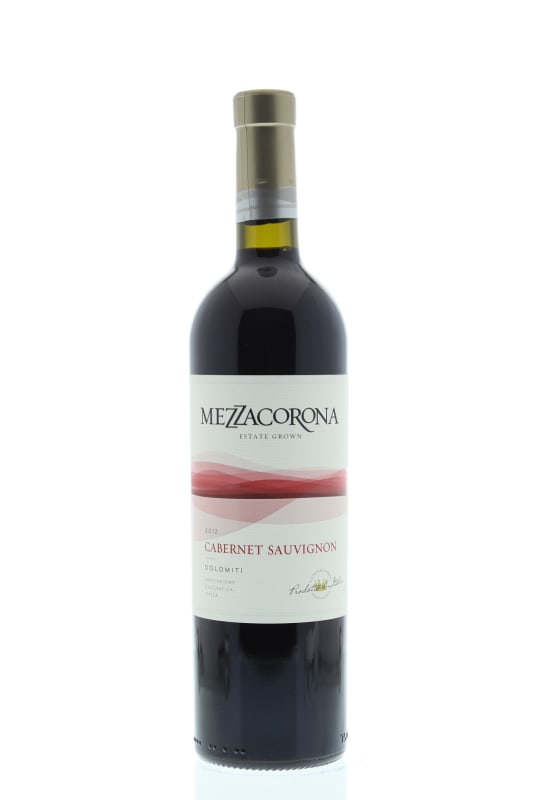 Mezzacorona Cabernet Sauvignon 2012 Front Bottle Shot
