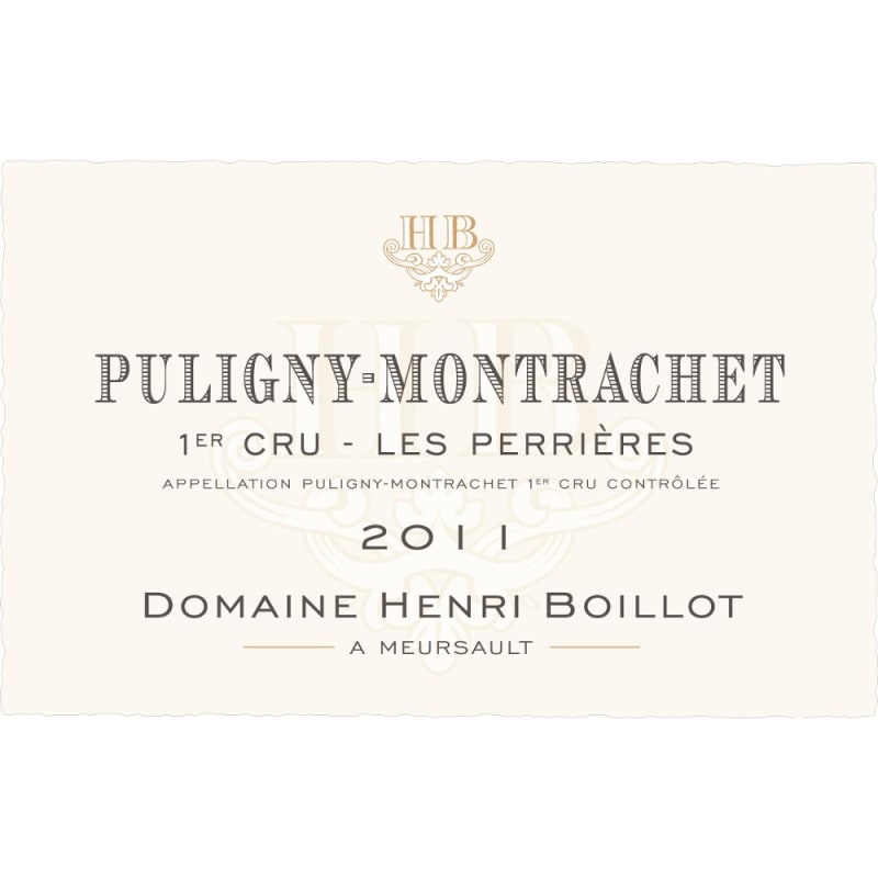 Domaine Henri Boillot Puligny Montrachet les Perrieres 2011 Front Label