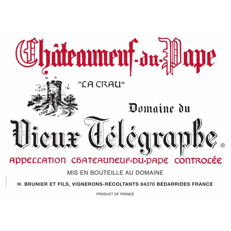 Domaine du Vieux Telegraphe Chateauneuf-du-Pape La Crau Rouge (1.5 Liter Magnum) 2011 Front Label