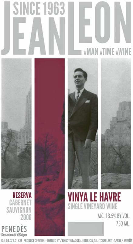 Jean Leon Vinya Le Havre Reserva Cabernet Sauvignon 2006 Front Label