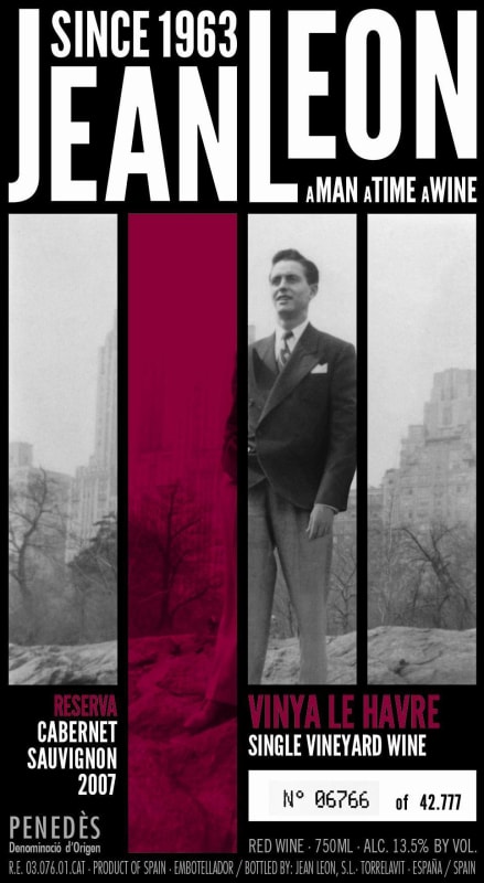 Jean Leon Vinya Le Havre Reserva Cabernet Sauvignon 2007 Front Label