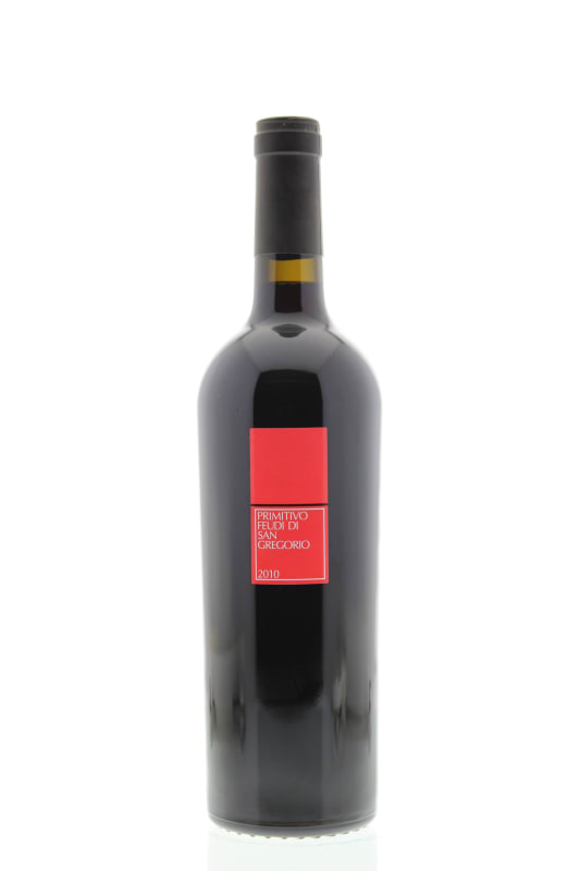 Feudi di San Gregorio Primitivo 2010 Front Bottle Shot