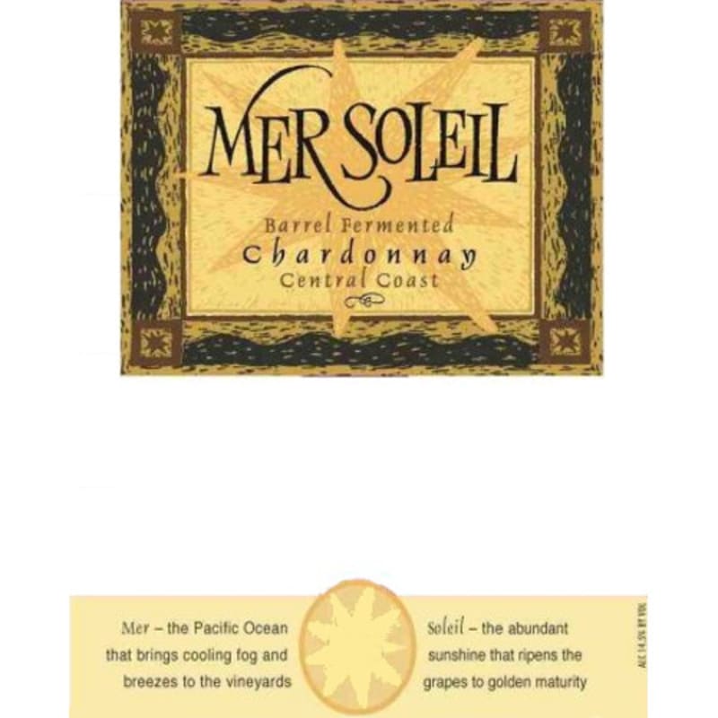 Mer Soleil Barrel Fermented Chardonnay 2011 Front Label
