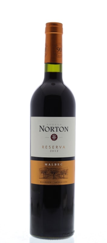 Bodega Norton Reserva Malbec 2012 Front Bottle Shot
