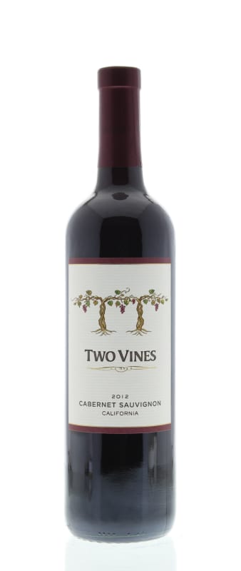Two Vines California Cabernet Sauvignon 2012 Front Bottle Shot