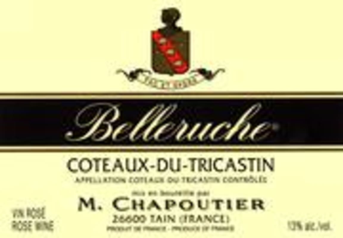 M. Chapoutier Cotes du Rhone Belleruche Rouge 1998 Front Label