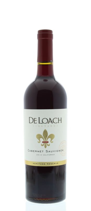 DeLoach Heritage Reserve Cabernet Sauvignon 2012 Front Bottle Shot