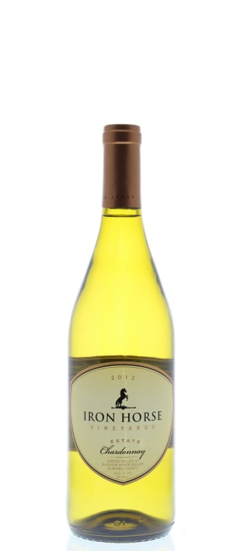 Iron Horse Estate Chardonnay 2012 Front Bottle Shot
