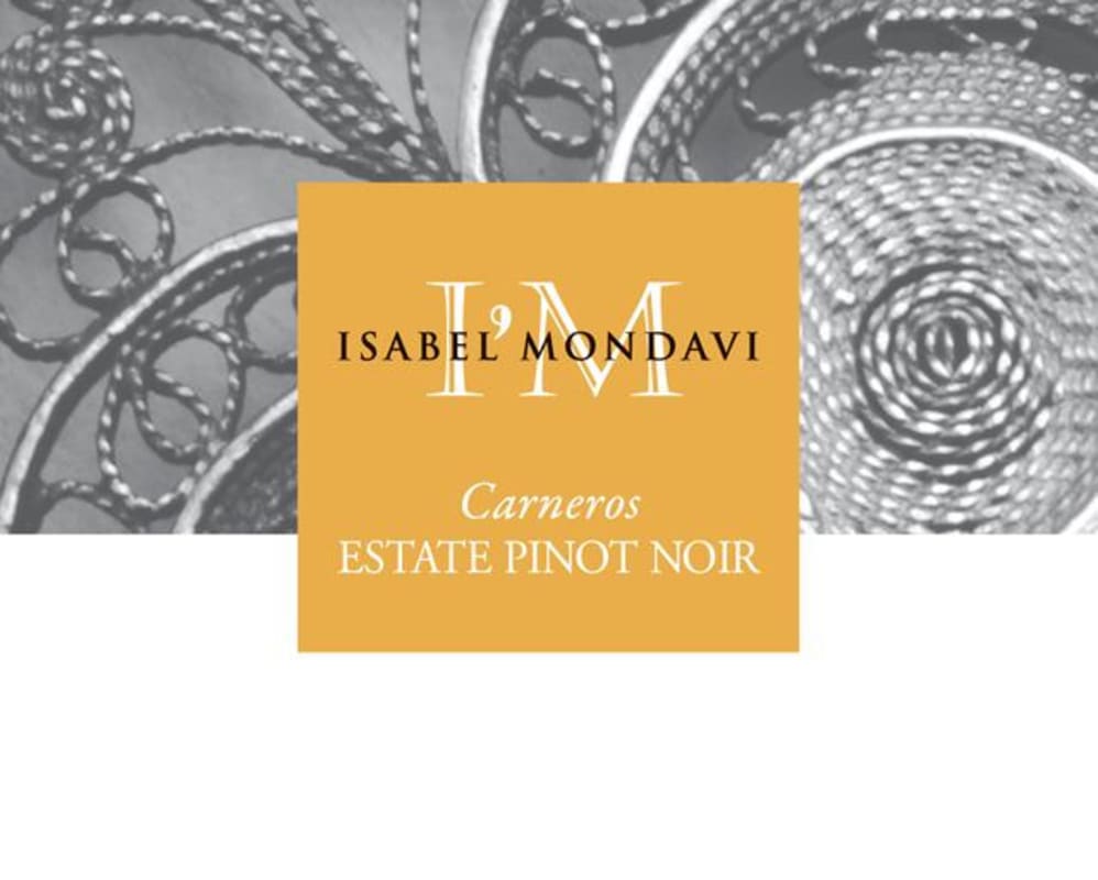 Isabel Mondavi Carneros Estate Pinot Noir 2010 Front Label