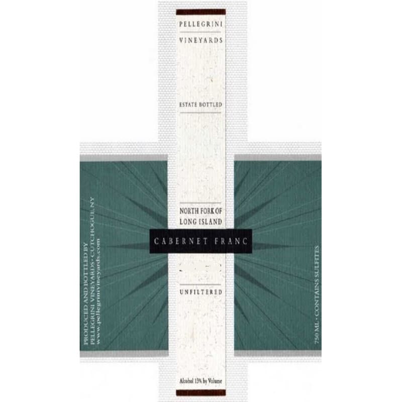 Pellegrini Vineyards Cabernet Franc 2007 Front Label