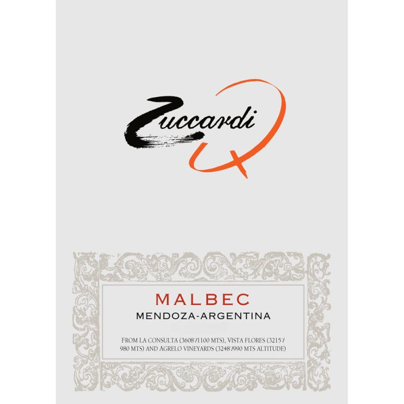 Zuccardi Q Malbec 2011 Front Label