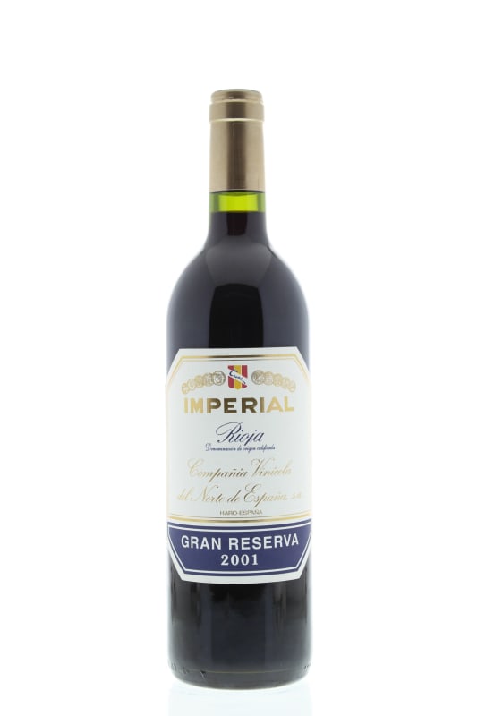 CVNE Imperial Gran Reserva Rioja 2001 Front Bottle Shot