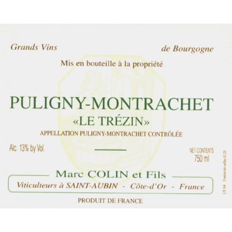 Domaine Jean-Luc Joillot Puligny-Montrachet Le Trezin 2012 Front Label