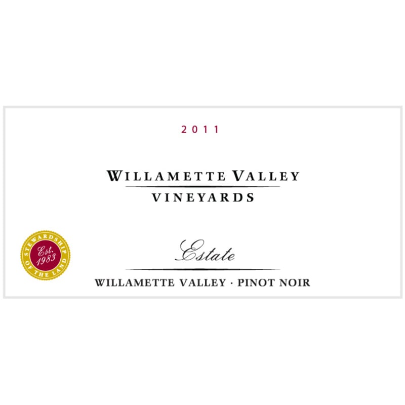 Willamette Valley Vineyards Estate Pinot Noir 2011 Front Label