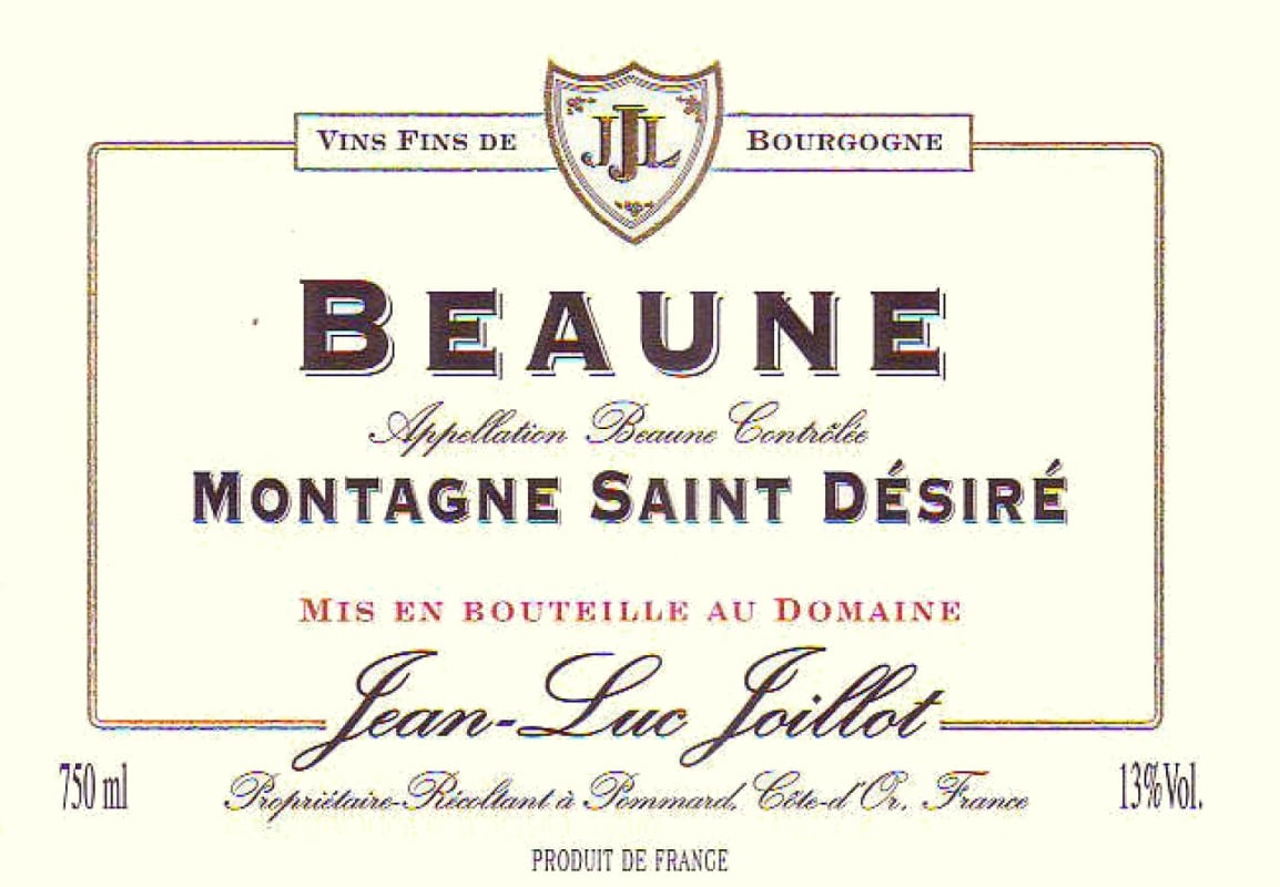 Domaine Jean-Luc Joillot Beaune Montagne Saint Desiree 2011 Front Label
