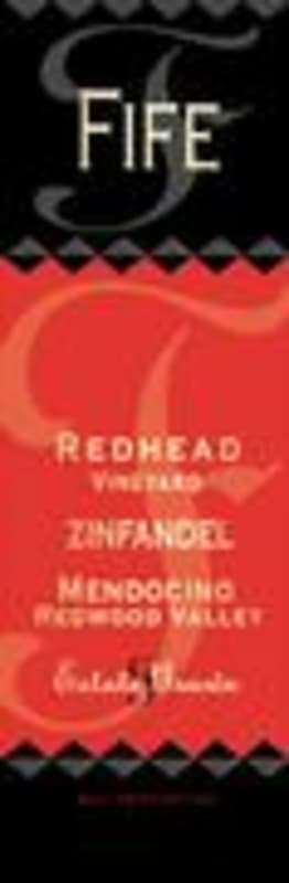 Fife Redhead Vineyard Zinfandel 1998 Front Label