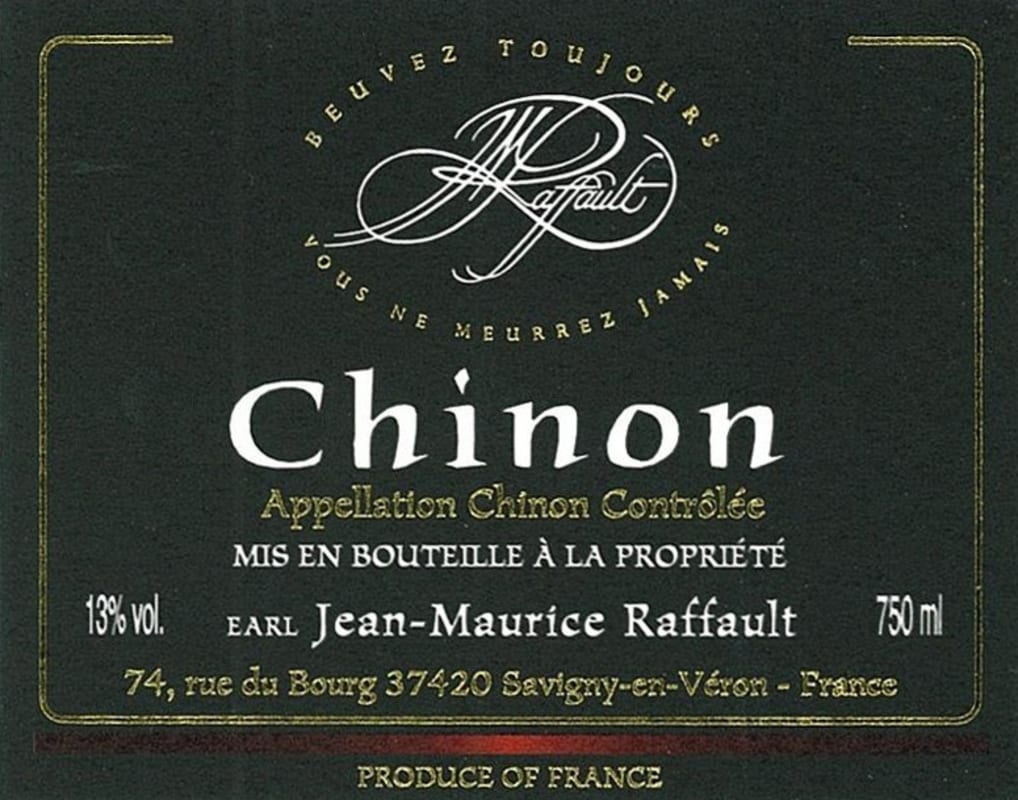 Jean-Maurice Raffault Chinon 2010 Front Label