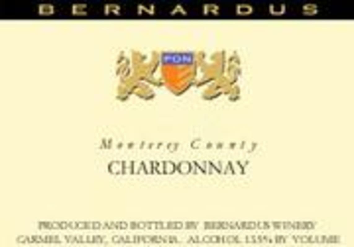 Bernardus Monterey County Chardonnay 1998 Front Label