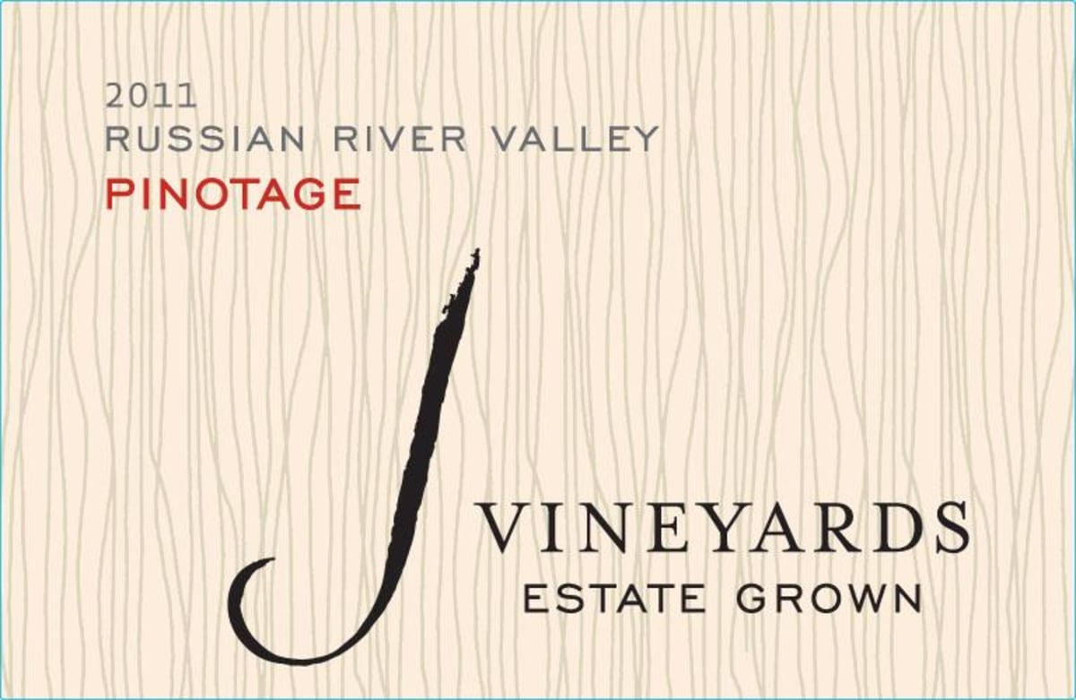 J Vineyards Estate Grown Pinotage 2011 Front Label