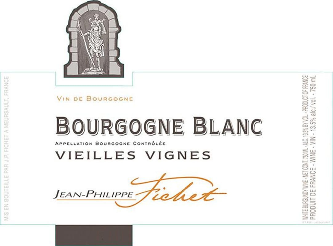 Jean-Philippe Fichet Bourgogne Blanc Vieilles Vignes 2014 Front Label