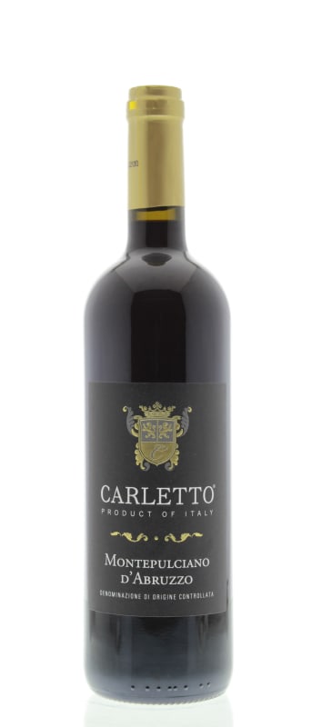 Carletto Montepulciano d'Abruzzo 2012 Front Bottle Shot