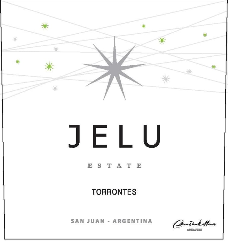 Jelu Torrontes 2015 Front Label