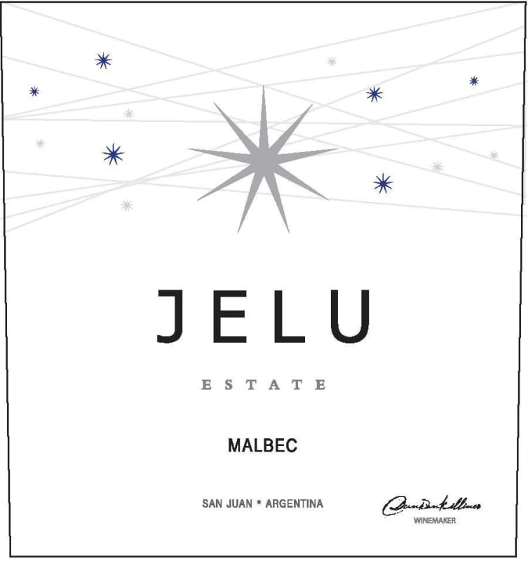 Jelu Malbec 2011 Front Label