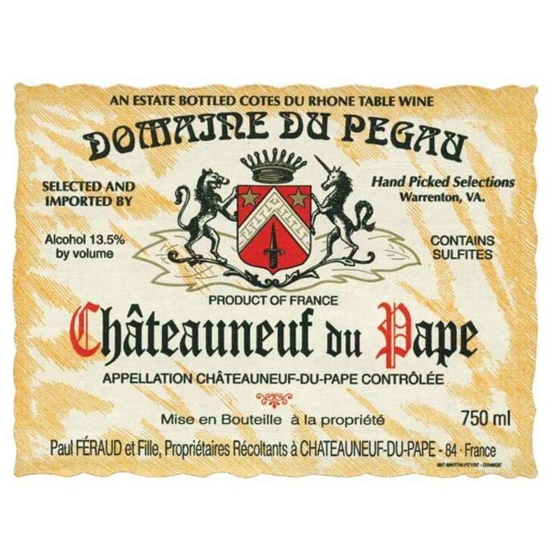 Domaine Pegau Chateauneuf-du-Pape Cuvee Reservee (1.5L Magnum) 1999 Front Label
