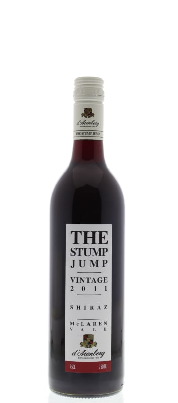 d'Arenberg The Stump Jump Shiraz 2011 Front Bottle Shot