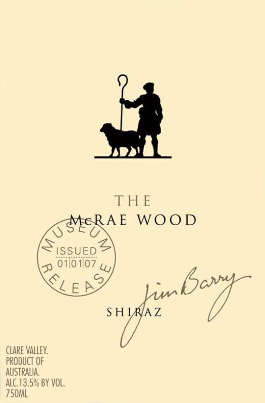 Jim Barry The McRae Wood Museum Release Shiraz 2003 Front Label