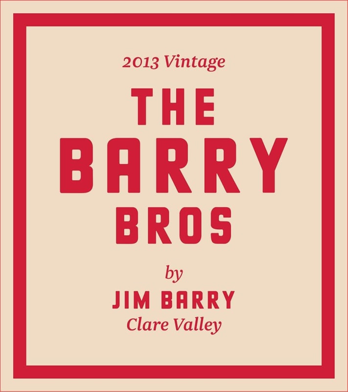 Jim Barry The Barry Bros Red Blend 2013 Front Label