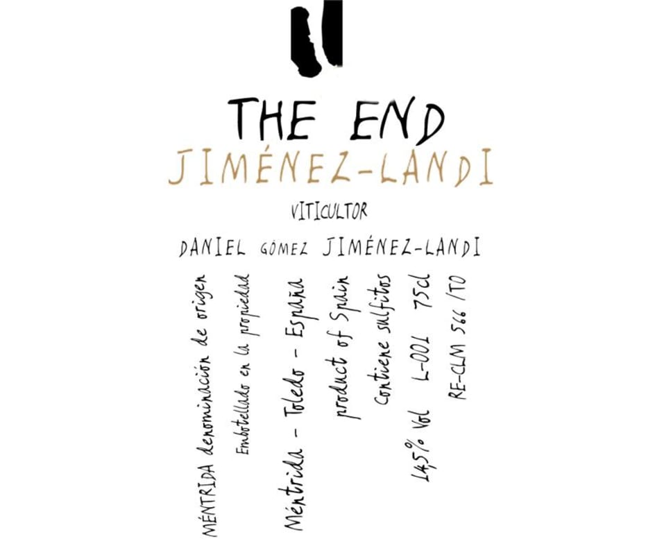 Bodegas Jimenez Landi The End 2010 Front Label