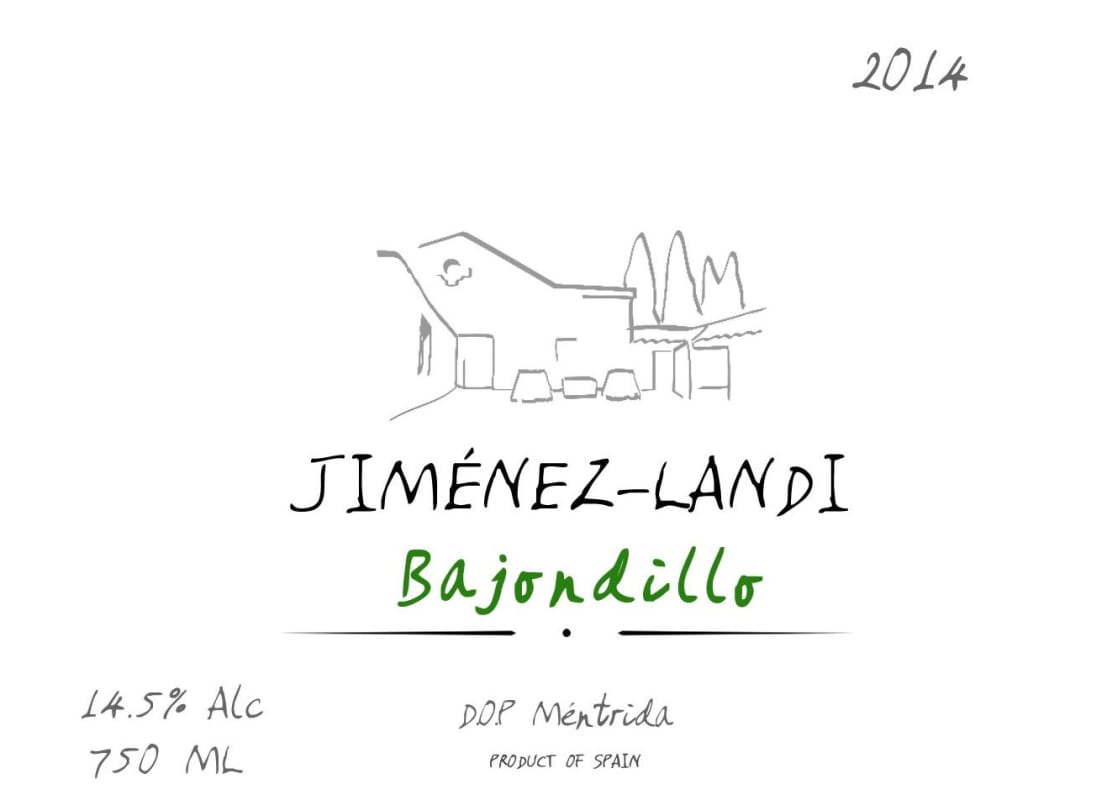 Bodegas Jimenez Landi Bajondillo 2014 Front Label
