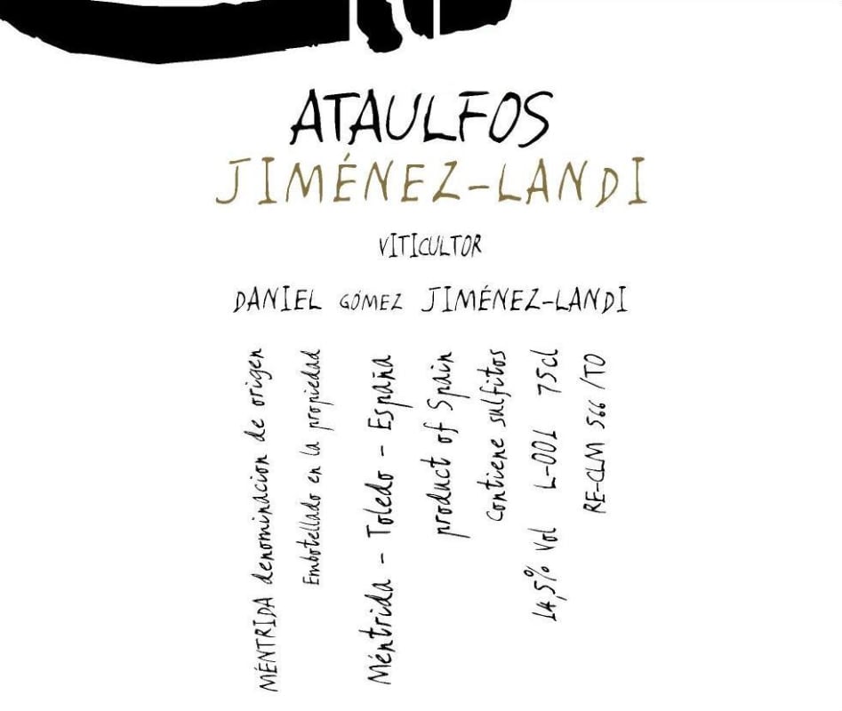 Bodegas Jimenez Landi Ataulfos 2010 Front Label