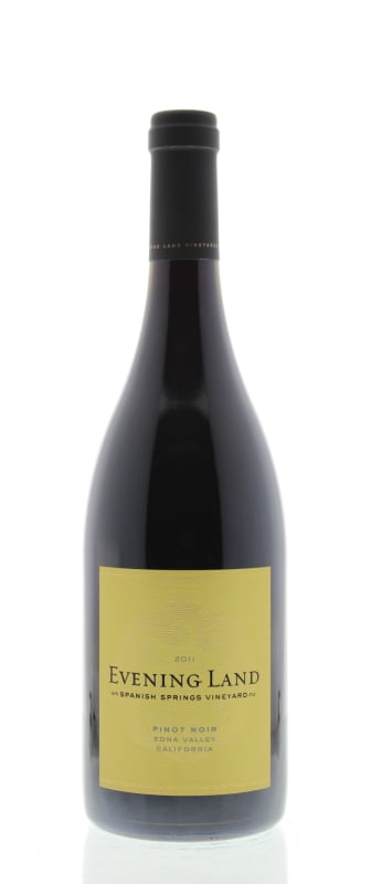 Evening Land Spanish Springs Pinot Noir 2011 Front Bottle Shot