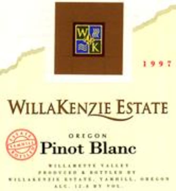 WillaKenzie Estate Pinot Blanc (half-bottle) 1997 Front Label