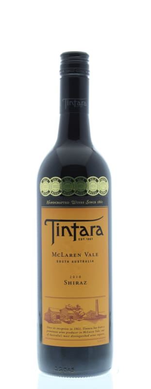 Tintara Shiraz 2010 Front Bottle Shot