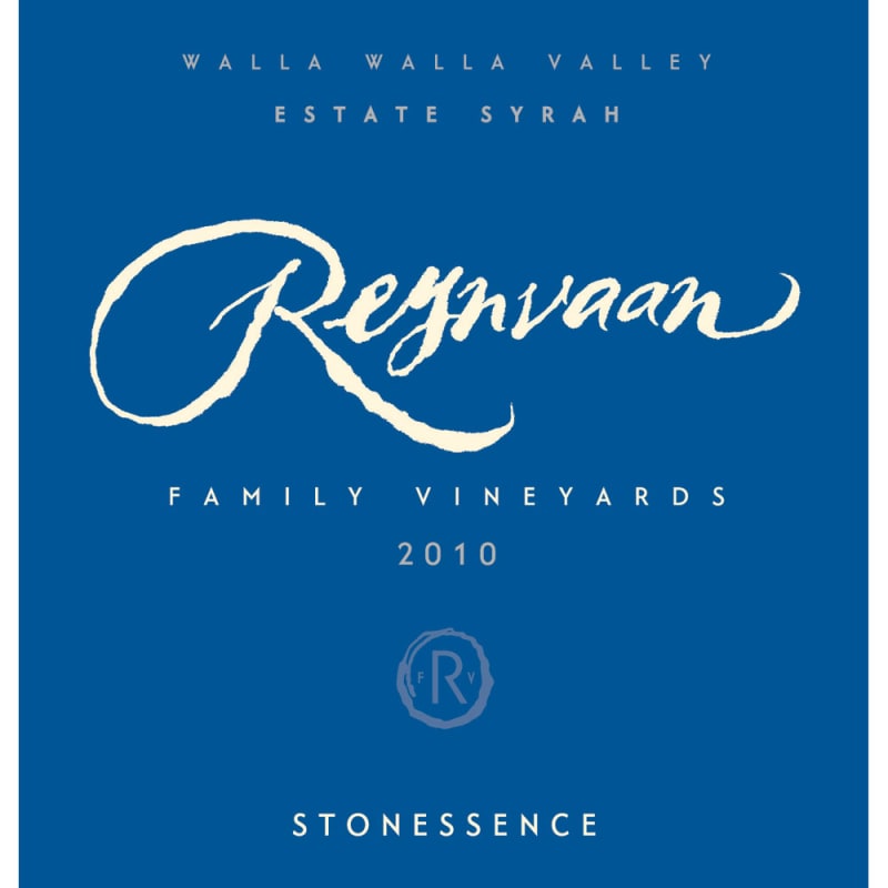 Reynvaan Stonessence Syrah 2010 Front Label