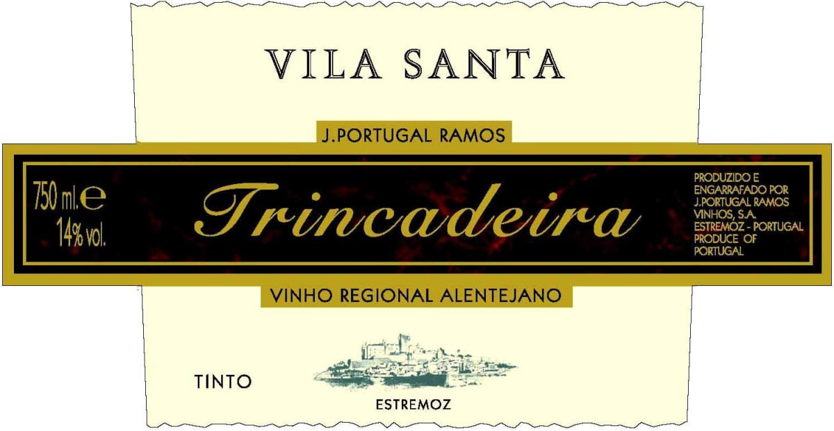 Joao Portugal Ramos Vila Santa Trincadeira Tinto 2008 Front Label